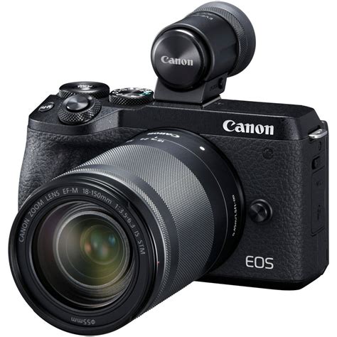 Canon EOS M6 Mark II 32.5 Megapixel Mirrorless Camera with Lens, 18 mm ...