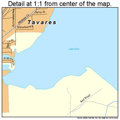 Tavares Florida Street Map 1271225