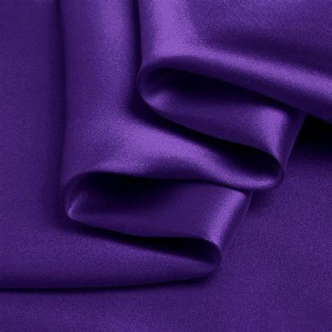 Pure Color Silk Purple Fabric Stretch Silk Satin Designer - Etsy | Silk ...