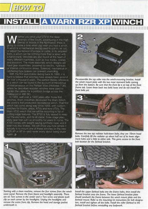 HOW TO INSTALL A WINCH - UTV Action Magazine