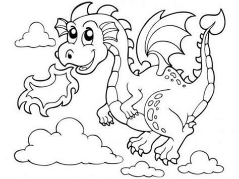 Cute Easy Dragon Coloring Pages - At home with the kids? - img-derp