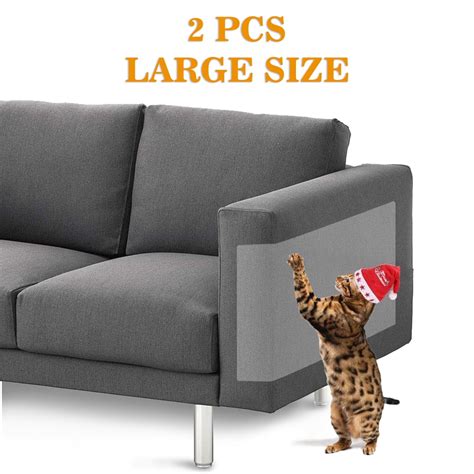 2PCS Large (18.5 x9.05Inch) Couch Defender for Cats, Stop Pets from Scratching Furniture,Anti ...