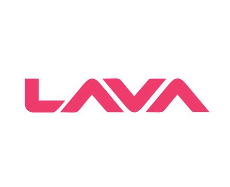 Lava Logo Brand Phone Symbol Pink Design India Mobile Vector ...