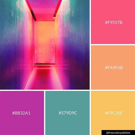 Neon | Rainbow |Color Palette Inspiration. | Digital Art Palette And Brand Color Palette ...