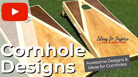 Awesome Cornhole Game - Wooden Designs - YouTube