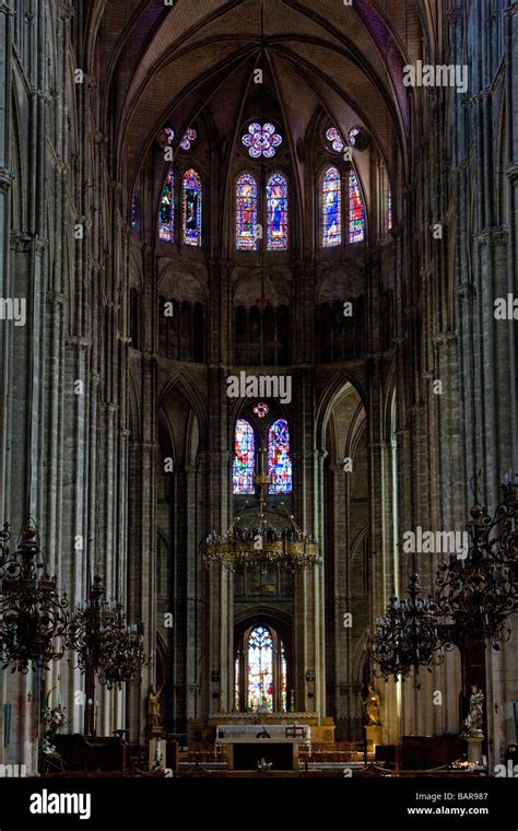 Interior bourges cathedral bourges cher hi-res stock photography and ...