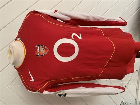 Thierry Henry Game Worn Arsenal Jersey Display