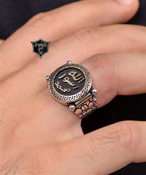 İslamic Silver Ring Seal of Prophet Muhammad Ring Handmade - Etsy