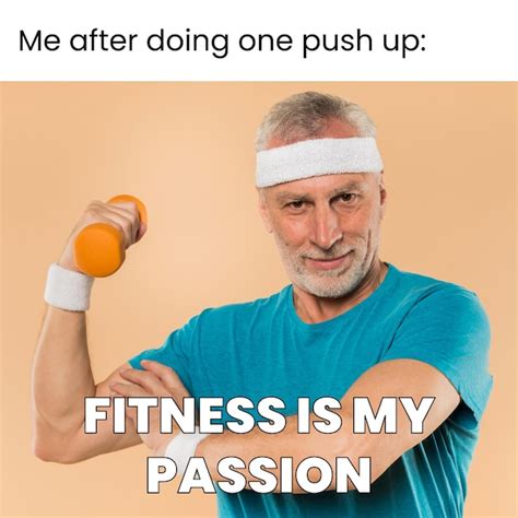 Free Vector | Funny fitness is my passion meme