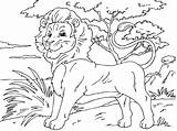 Lion To color For Kids  Coloring Pages sketch template
