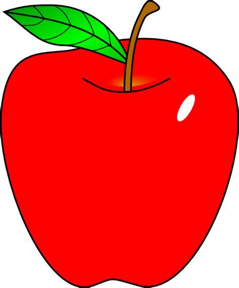 Cartoon Apple | Red Apple clip art | Apple clip art, Apple images, Free ...