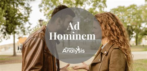 Ad Hominem Definition and Examples - Poem Analysis