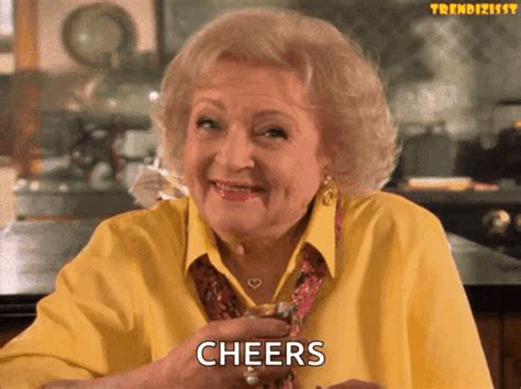 Betty White Cheers GIF - Betty White Cheers Salute - Discover & Share GIFs