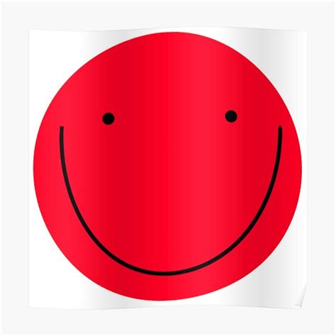 "RED SMILE EMOJI" Poster for Sale by vazqpete | Redbubble