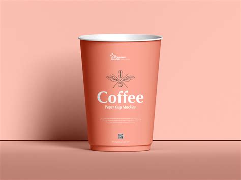 Front View Coffee Cup Mockup | Free PSD Templates