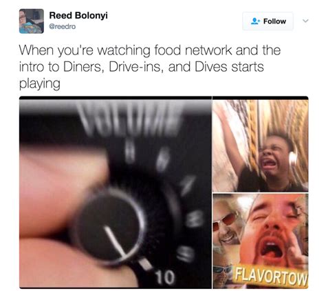 17 Food Network Tweets That Are Deliciously Funny | Food network recipes, Food memes, Guy fieri