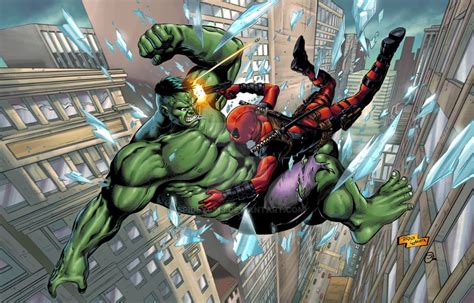 Hulk vs Deadpool by spidey0318 on DeviantArt