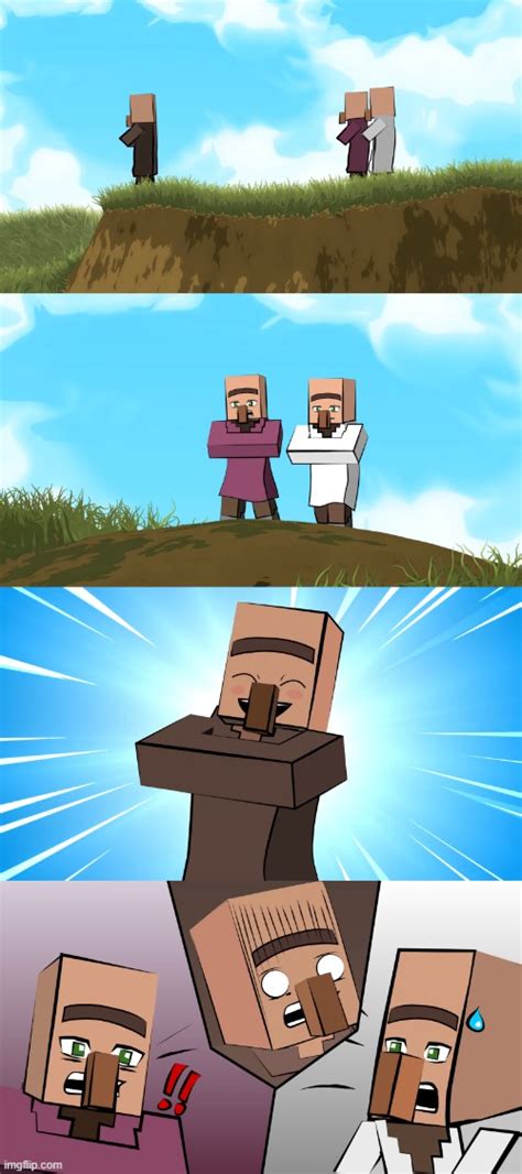 Element Animation Minecraft Villager but anime Blank Template - Imgflip