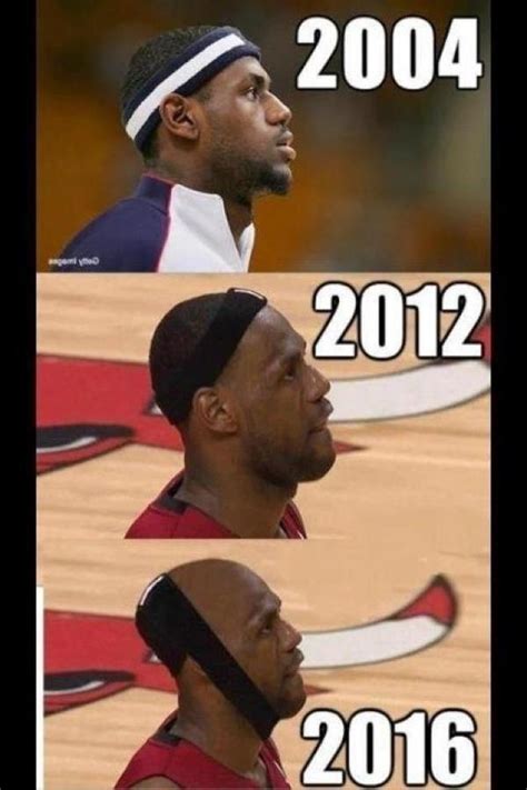 Lebron Hairline Timeline