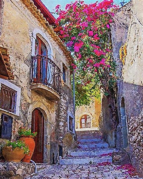 Villages of Tuscany - 04 Painting by AM FineArtPrints - Fine Art America