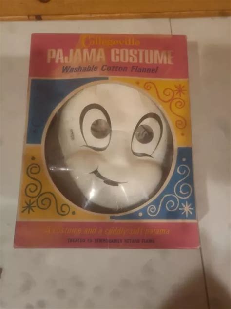 VINTAGE COLLEGEVILLE CASPER The Friendly Ghost Halloween Pajama Costume W/Mask $74.99 - PicClick