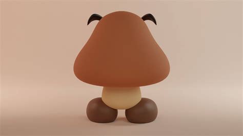 Goomba From Super Mario - 3D Model by clickdamn