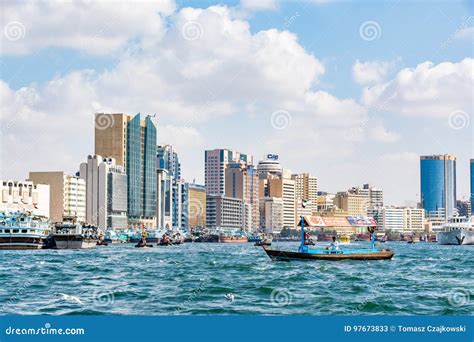 Dubai Creek, Deira, United Arab Emirates Editorial Stock Photo - Image of east, town: 97673833