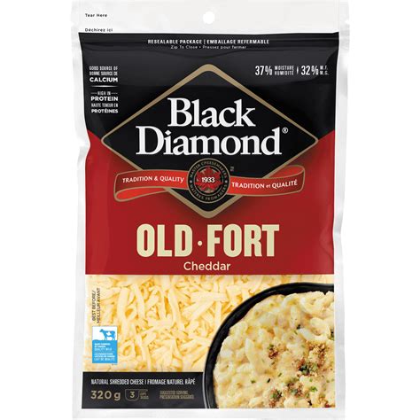 Discover our Old White Cheddar Shredded Cheese | Black Diamond