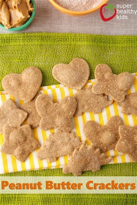 Homemade Peanut Butter Crackers - Super Healthy Kids