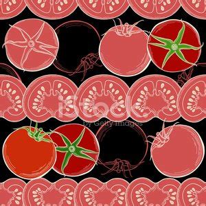 Seamless Tomato Background. Vector Stock Clipart | Royalty-Free ...