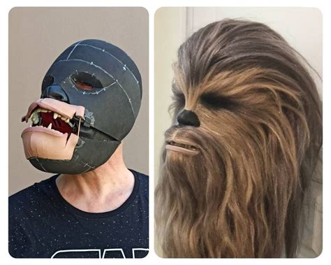 Chewbacca Mask Foam Templates and Hairing - Etsy México