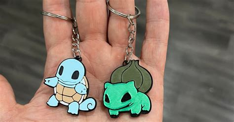 Pokemon Painted Keyrings by DanR32 | Download free STL model ...