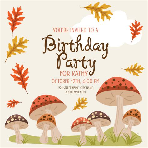 Autumn Birthday Illustrations, Royalty-Free Vector Graphics & Clip Art - iStock