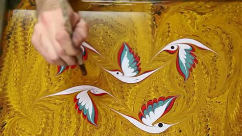 Turkish Artist Paints On Water Using One Of The Oldest Turkish Art ...