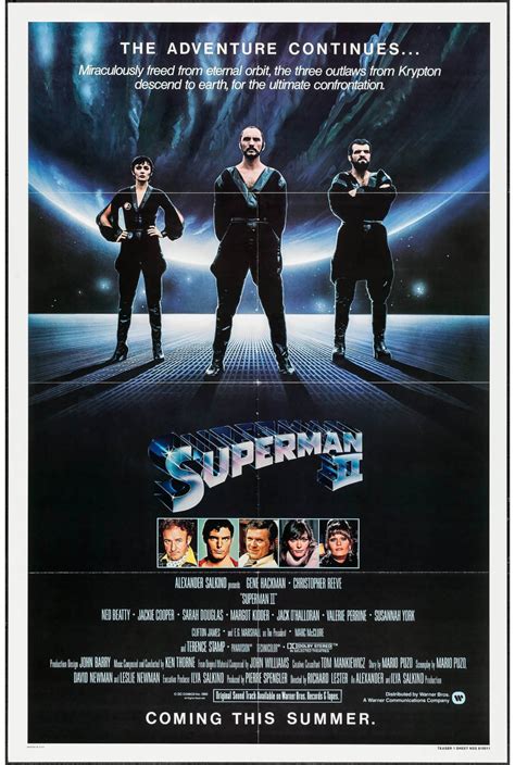 Superman II (1980) movie poster – Dangerous Universe