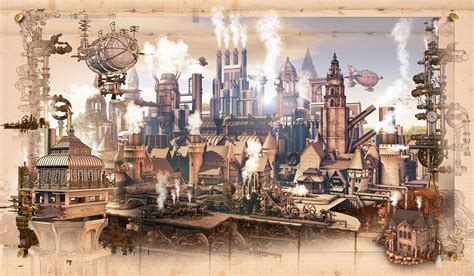 Steampunk Scenery Wall Mural Colorful Photo Gothic Room for Wall Decor Gears Removable Wallpaper ...