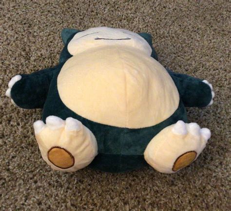 Pokemon Snorlax Smiling Plush Stuffed Toy 13” Values - MAVIN