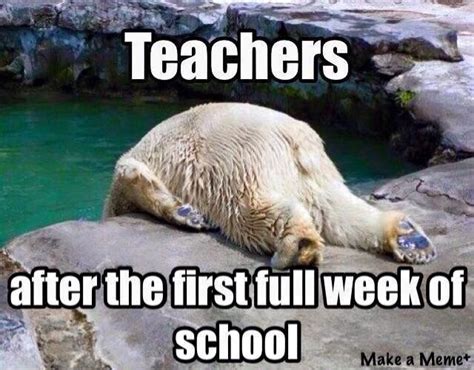 Teachers After the First Full Week of School