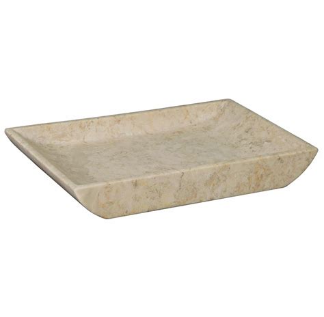 Talin Global Bazaar White Marble Rectangular Tray | Kathy Kuo Home