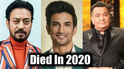 10 Bollywood Stars Who Died In 2020 - YouTube