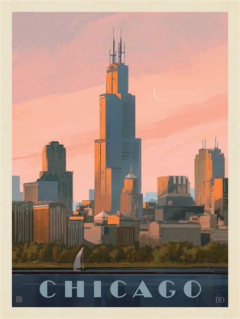 Chicago: Lake Michigan | David Owens Illustration