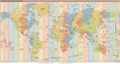 World Map with Time Zones | Trans & Travel