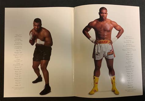 1991 MIKE TYSON vs. DONOVAN RAZOR RUDDOCK 1 - On-Site Boxing Program ...