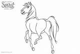 Spirit Riding Free Coloring Pages Horse  Printable sketch template