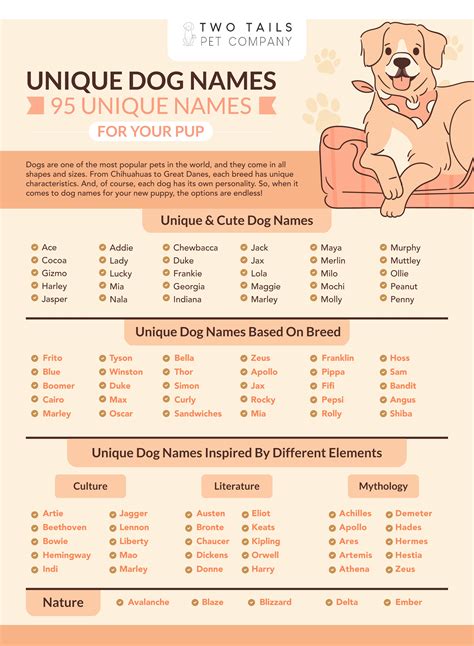 Unique Puppy Names