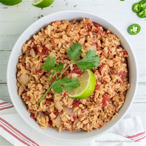 Easy and Spicy Mexican Rice - Biscuits & Burlap