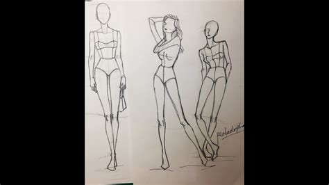 Cách vẽ dáng người trong Thời trang (catwalk) phần 1/ How to draw fashion model part 1 - YouTube