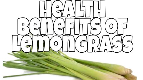 Benefits of lemongrass(tanglad) - YouTube