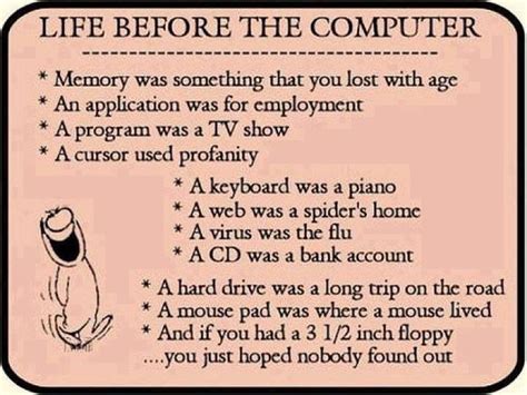 Life before computers... | Computer humor, Computer quote, Computer jokes