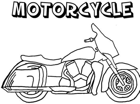 Motorcycle: Coloring Pages & Books - 100% FREE and printable!